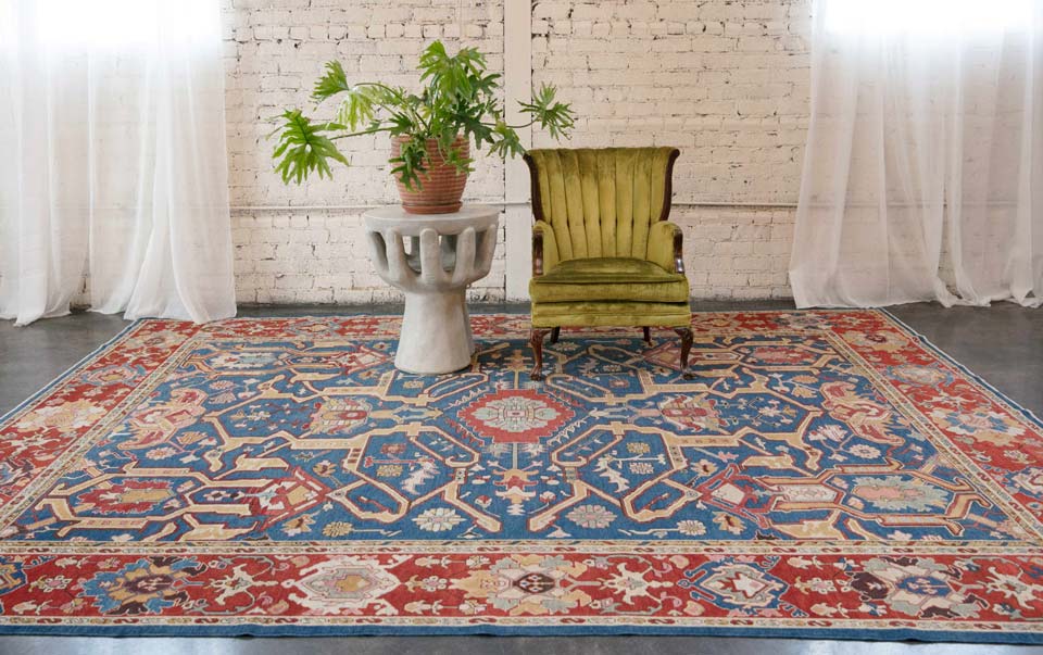 Natürliche Pflanzenfarben in handgeknüpften Teppichen